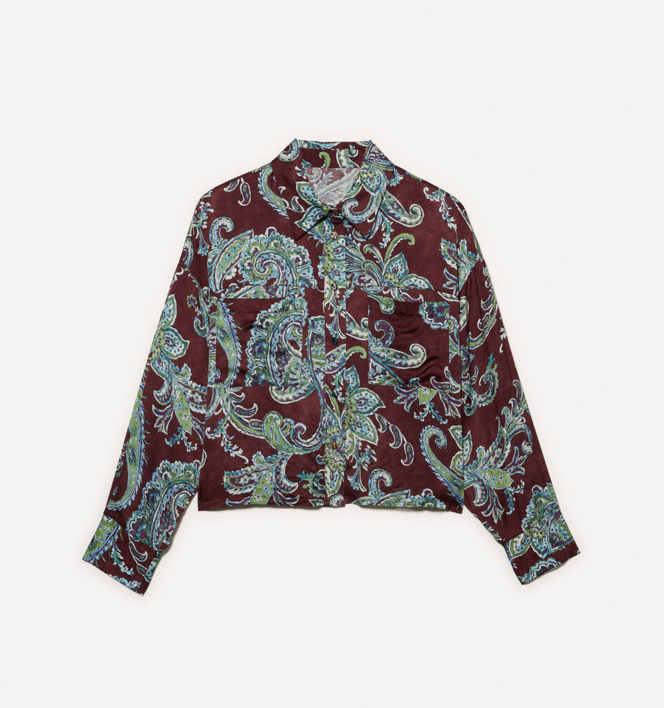 Πουκάμισο με σχέδια paisley - πουκάμισα γυναικεία - Πολύχρωμο | Sisley image number 5